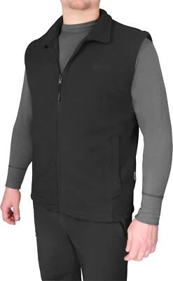 NORMANI Herren Winter Fleeceweste 280 g/m² EXTRA DICK mit Stehkragen und Seitentaschen