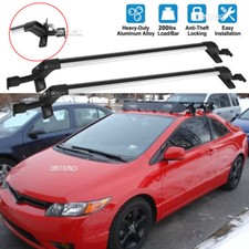 42 Silver Car Roof Rack Crossbars Luggage Kayak Cargo Carrier For Honda Civic