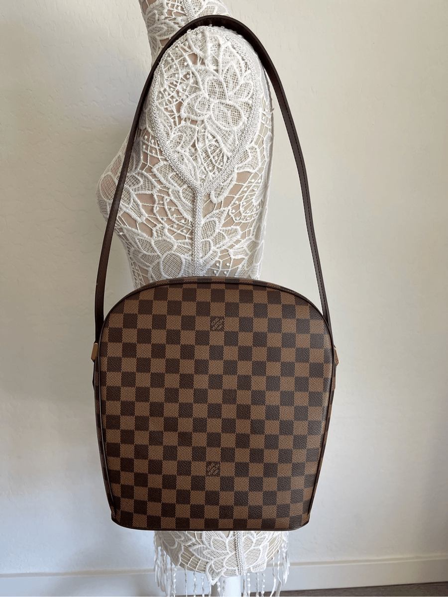 Louis Vuitton Vintage Damier Ebene Ipanema GM Shoulder Bag | eBay