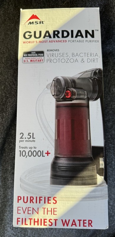 NIB-MSR GUARDIAN Water Purifier. US Military Grade. Best seller. New And GENUINE
