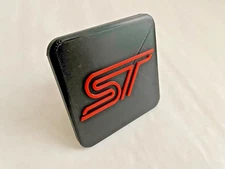 Ford ST Tow Hitch Cover/Plug/Cap for 2" & 1.25" Receivers - Red/White