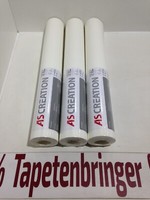 Vliestapete As 3X 3493-23 (3Rollen) Uni Struktur Weiß Restposten Wohnzimmer