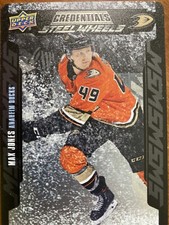 19-20 UD Credentials Hockey Rookie Steel Wheels SW-24 Max Jones