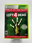 New ListingLeft 4 Dead Game of the Year Edition Xbox 360 Platinum Hits CIB Tested - Accepta