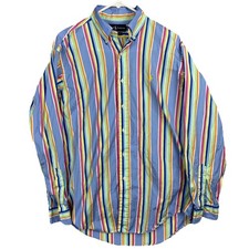 Vintage Polo Ralph Lauren Long Sleeve Button Down Shirt Men s 15 1/2 Medium Blue
