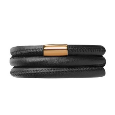 Endless Jewelry Triple Wrap Leather Bracelet With Charm 