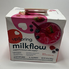 UpSpring Milkflow Breastfeeding  Lactation Supplement, Berry 16pk BB 11/26