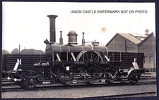 REAL PHOTO GREAT WESTERN RAILWAY STEAM LOCOMOTIVE NORTH STAR AT DARLINGTON 1925