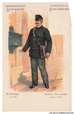 CAR-AEZP3-0129-LUXEMBOURG - Grand Duchy of Luxembourg - Postal Factor