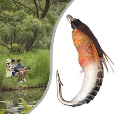 Fly Insect Bait Lure For Trout Fishing Insect Black+White Newest Protable