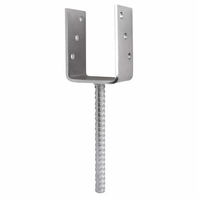 Pfostenträger U Form Grundwinkel Schwerlast Zaun Terrassendielen Metallanker