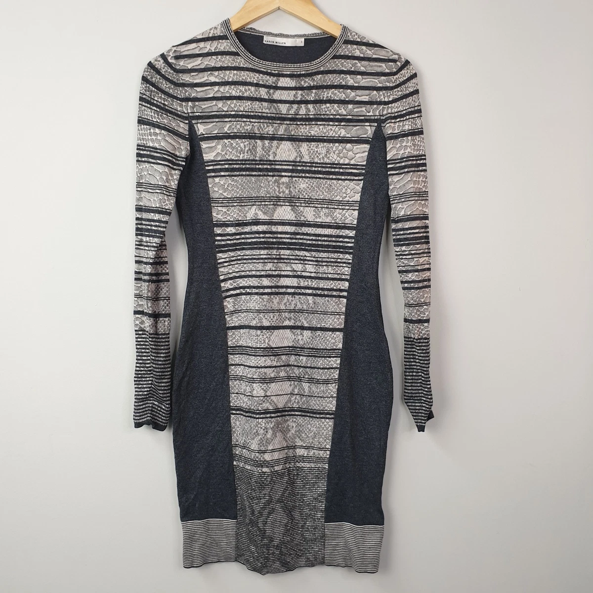 karen millen grey knit dress TreatingTheStreetsLikeARunway on LTK
