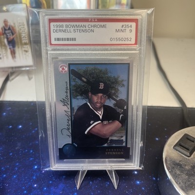 1998 Bowman Chrome Dernell Stenson #354 Graded PSA 9 MINT Rookie Boston Red Sox