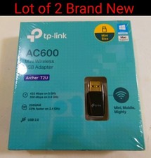 Lot Of 2 TP-Link Archer T2U Nano AC600 Wireless USB Adapter - Brand New