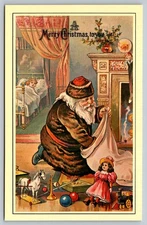 Vintage Santa Claus Christmas Postcard by Merrimack Publishing