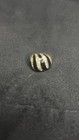 Arthur Anderson Black Enamel & Rhinestone Dome Ring 18K HGE Size 8 Vintage — photo 1