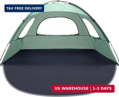 WhiteFang Beach Tent Anti-UV Portable Sun Shade Shelter for 3/4/6/8 Person, Exte