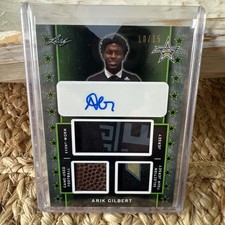 ARIK GILBERT RC AUTO 10/15 2020 LEAF U.S. Army All-American Bowl - Triple Relic 