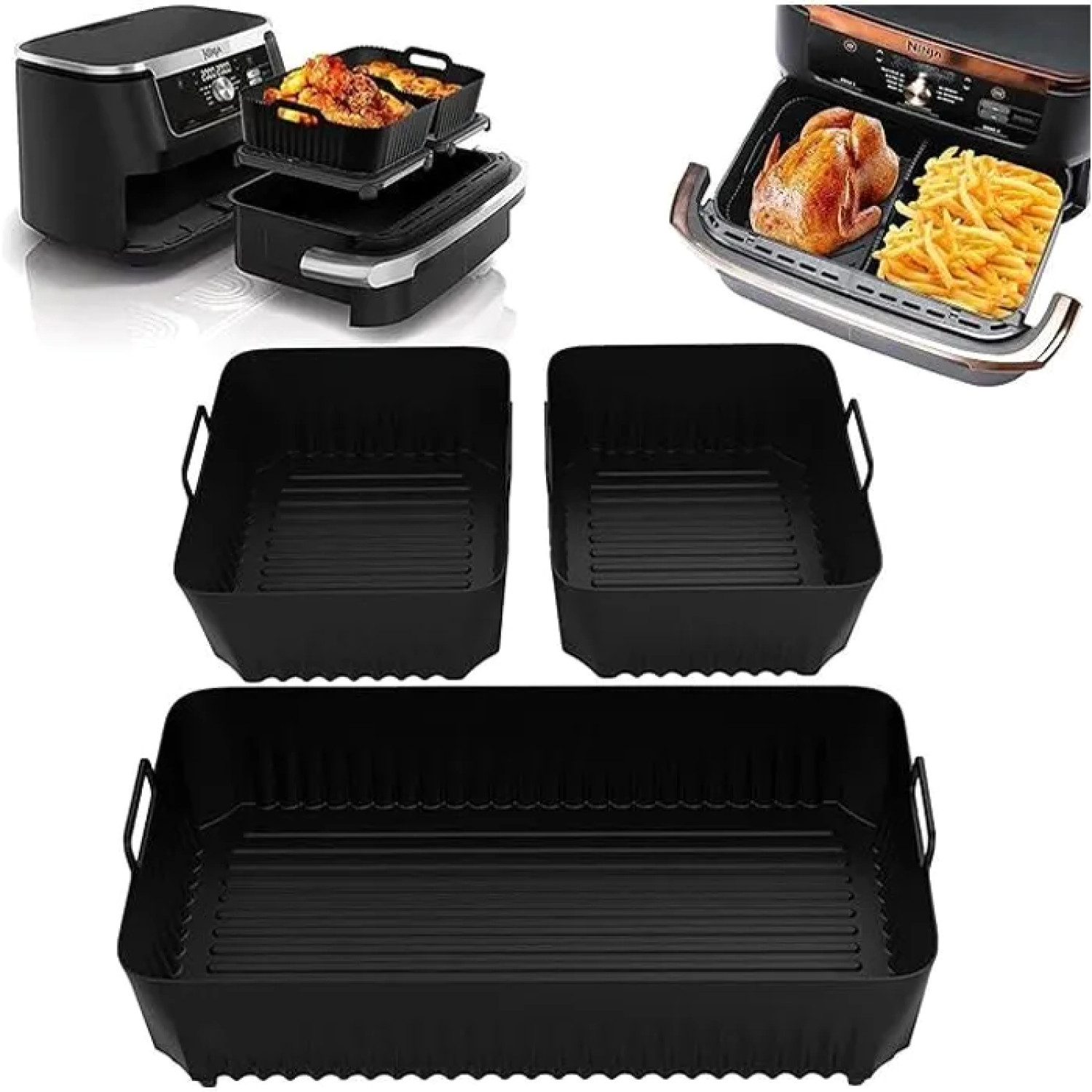 Moule silicone Air Fryer Ninja 10.4L antiadhésif résistant 220°C