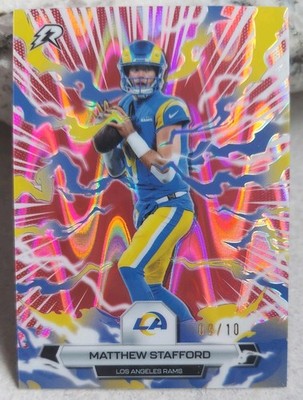 2025 Topps Resurgence Matthew Stafford Pink Power Surge /10! BEAUTIFUL!!