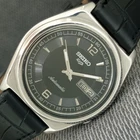 VINTAGE SEIKO 5 AUTOMATIC JAPAN 7009A MENS BLACK COLOR DIAL WATCH a2529-U