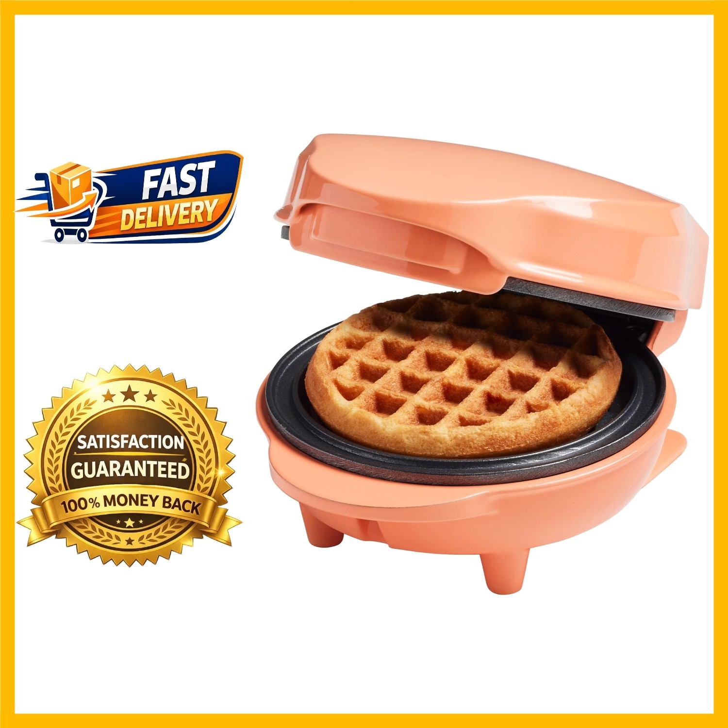 Gaufrier électrique rétro pour animer un anniversaire ou un goûter d'enfants