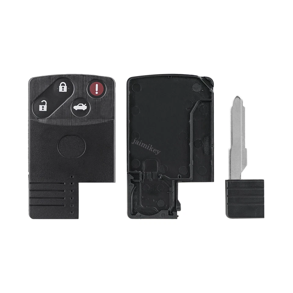 Reemplazo para Mazda CX-7 CX-9 2007-2009 Tarjeta Inteligente Control Remoto Llave Carcasa Estuche Llavero Foto 2 de 4