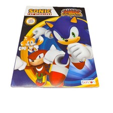 SONIC THE HEDGEHOG Jumbo coloring activity book Bonus Cut Out New