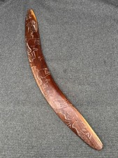B15 Vintage Australian Wooden Boomerang Hand Carved 20 1/2"