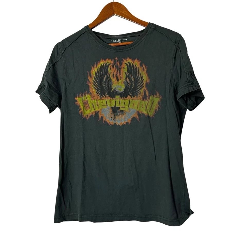 Chevignon Graphic The Rock Tour  T-Shirt Crew Neck Short Sleeve Cotton Men L - Image 4 of 4