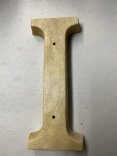 Vintage 6 3/4" Decorative Letter "I"