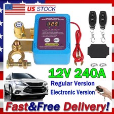 12V 240A Remote Battery Kill Switch for Car Truck RV Boat Anti-Theft Disconnect
