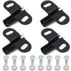 Wheelbarrow Spare Parts Axle Bracket Set Replacement Accessory Durable, 4 Pack
