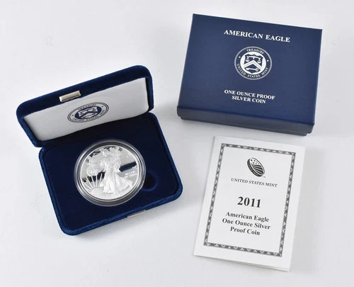 2011 W American Eagle One Ounce Silver Proof Coin w/ Original Box & COA