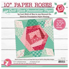 10" Paper Roses Foundation Paper Pad by Lori Holt