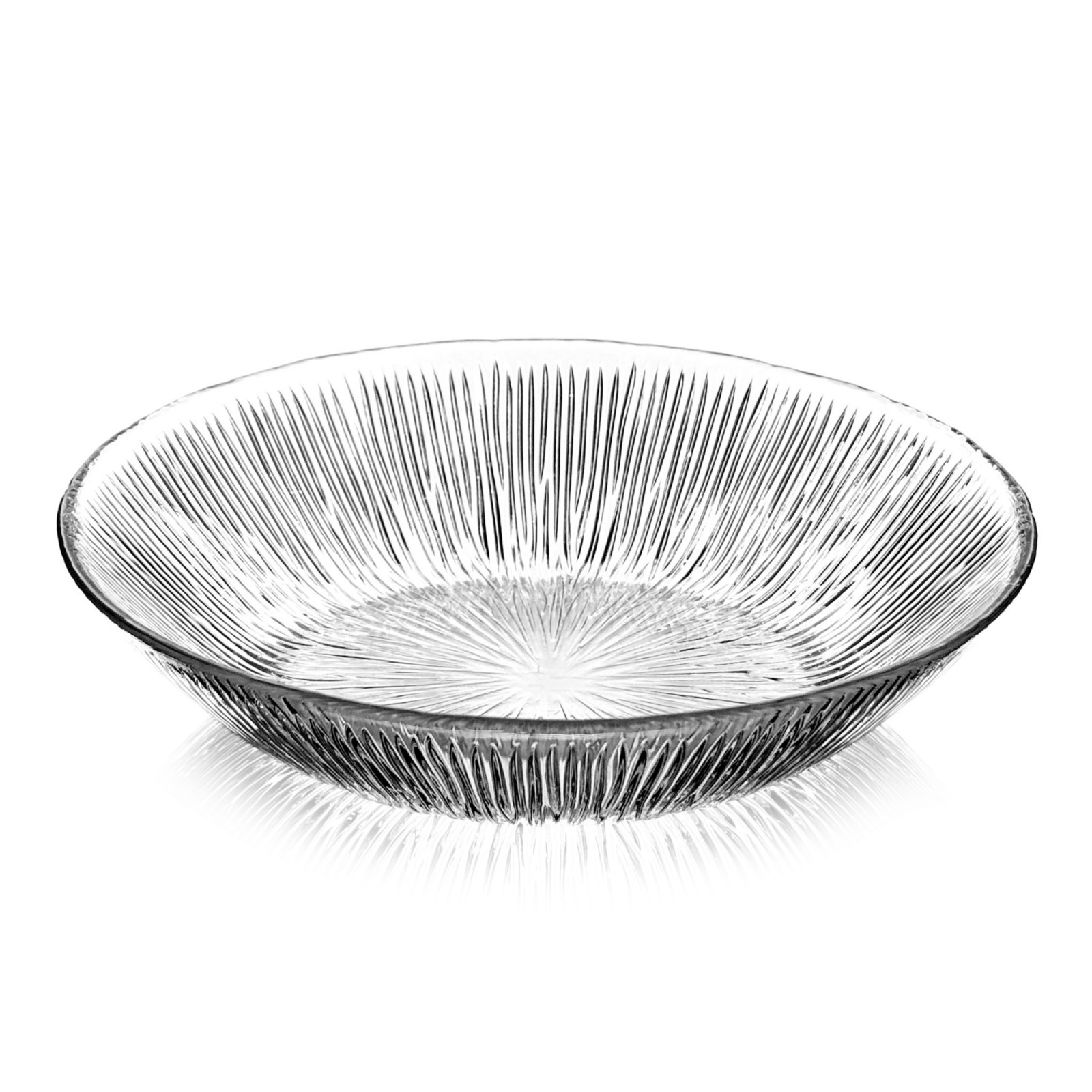 clear glass dinnerware set