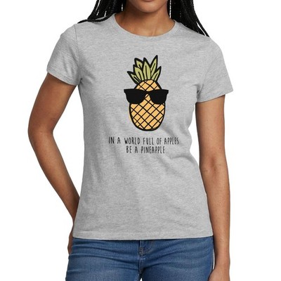 Ananas Apfel Lustiger Spruch Aloha Frauen T-Shirt