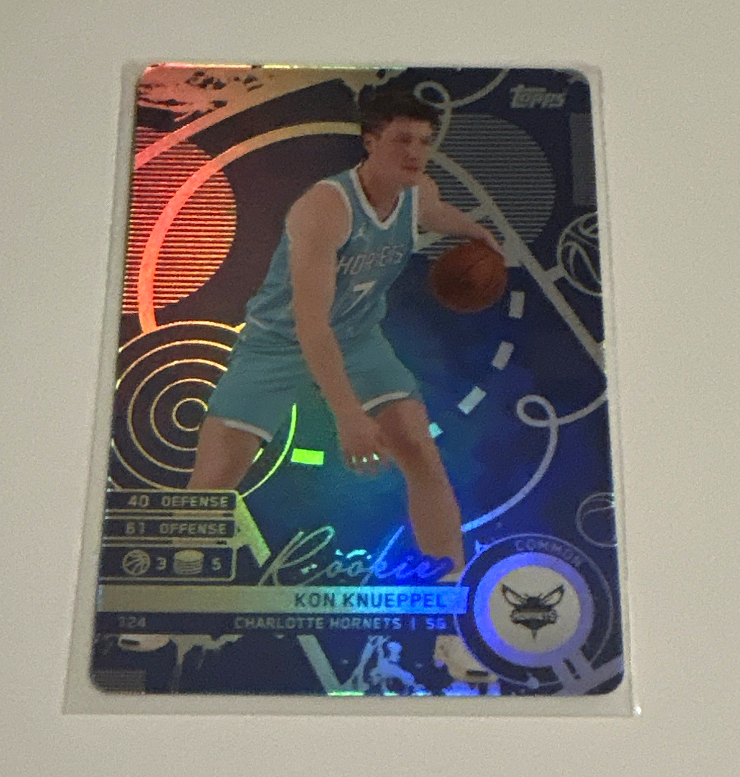 Topps Match Attax 2025-26 RC Kon Knueppel Charlotte Hornets #124 NBA