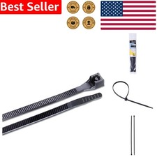 Heavy-Duty 14-Inch Cable Ties - 8 Pack, 75 lb Tensile, UV Resistant Nylon