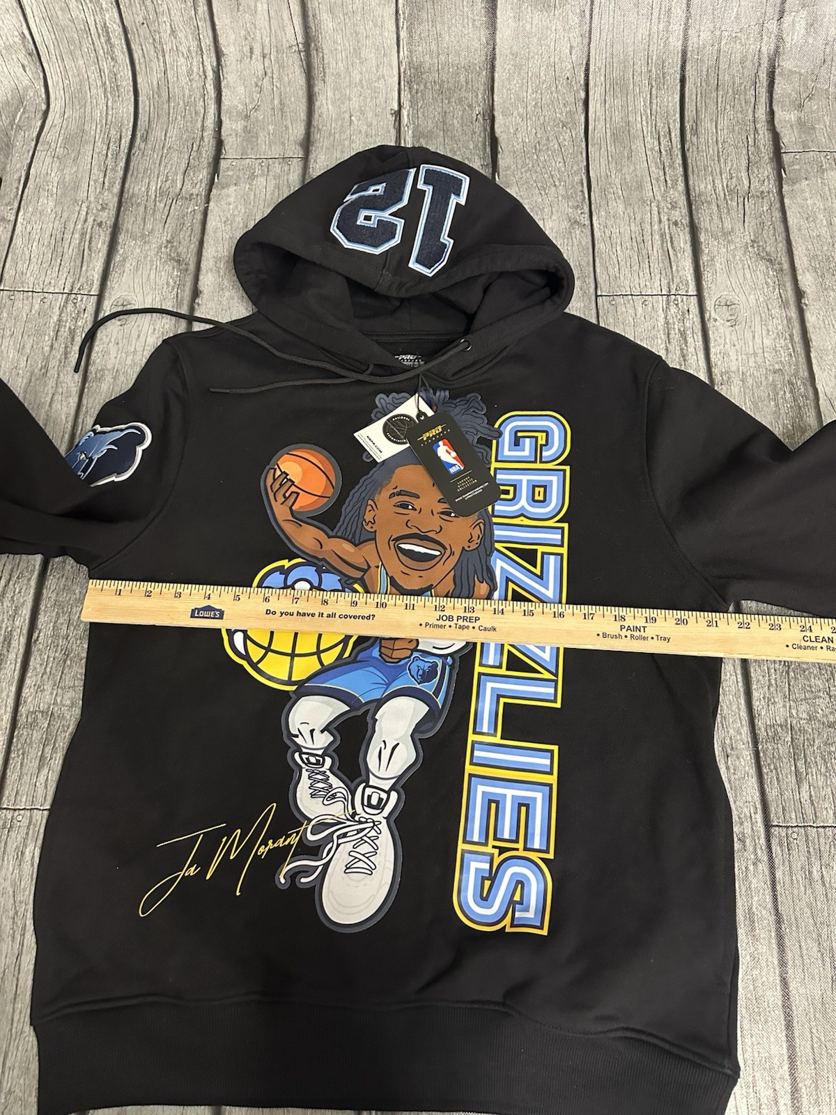 NWT Men’s Pro Standard Memphis Grizzlies Ja Morant Hoodie Black Large 