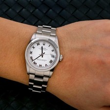 Rolex Datejust 31mm White Roman Dial Oyster Bracelet 68240