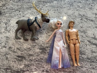 Frozen Doll Play Set, Elsa, Kristoff, & Sven Barbie Dolls, SET OF THREE