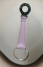 BVLGARI Pink Leather Key Ring
