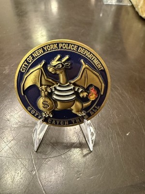 NYPD Major Case Squad Pokémon Challenge Coins Pikachu Charizard | eBay