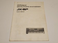 Original 1980s 1984 Roland JX-8P Synthesizer Owner's Manual