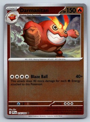 Darmanitan Uncommon ME02: Phantasmal Flames 016/094 NM Reverse Holo