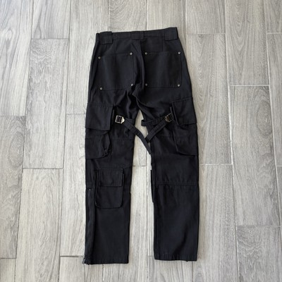 パンツ Kody Phillips cargo pants Kody Phillips Black Cargo Pants Mr. Poopy Snap Button