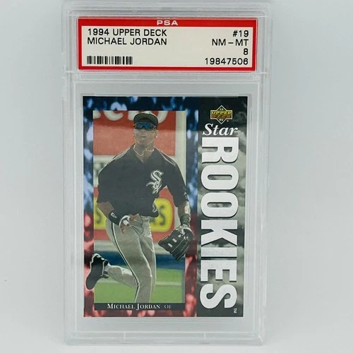 1994 Upper Deck Michael Jordan Star Rookies #19 PSA 8 Chicago White Sox MiLB