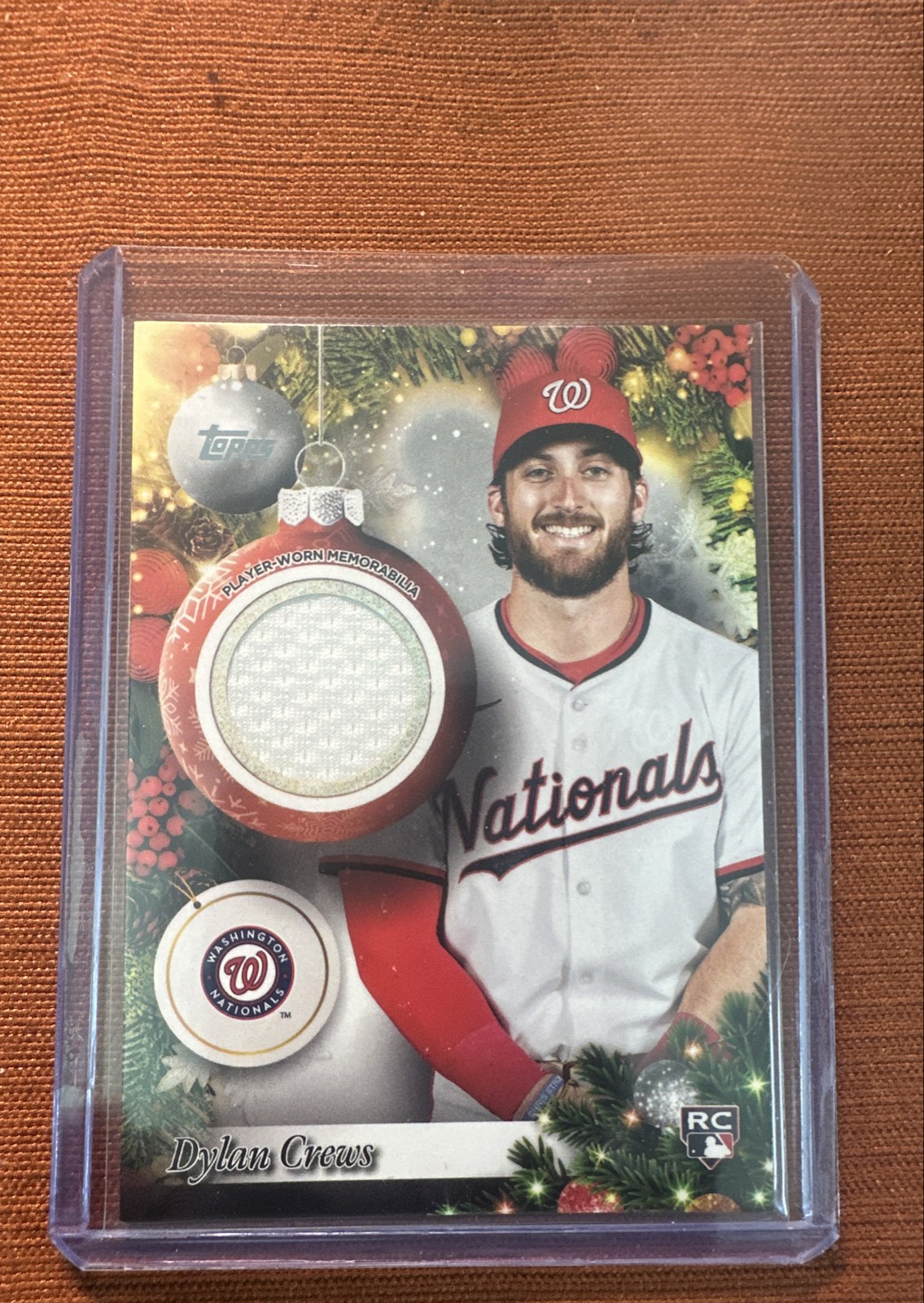 2025 Topps Holiday - Relics Dylan Crews #PR-DC (MEM, RC)
