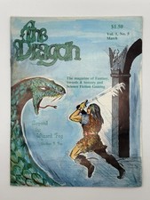 The Dragon Magazine Vol 1 No 5 March 1977 TSR D D Original Mailing Label